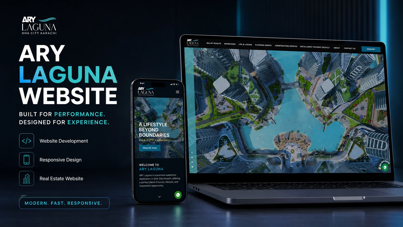 ARY Laguna - Website Development visualization screenshot 1
